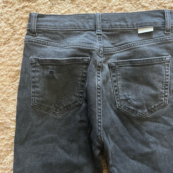 Boyish The Zachary High Rise Skinny Jeans black Size 25 gently used ripped Jean - Picture 9 of 11
